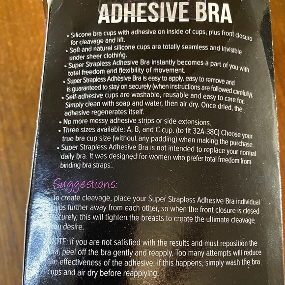 Fashion Forms Women's Size B Adhesive Strapless Backless Bra Nude - Picture 2 of 3